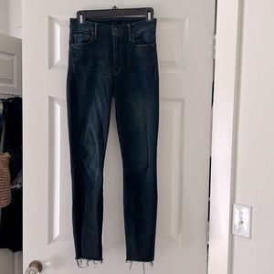 Mother denim (high waisted looker angle fray)